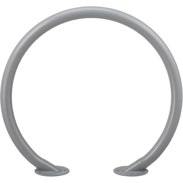 Global Industrial Circle Bike Rack, 37W x 33-1/2H, 2 Bike Capacity, Flange Mount, Gray 708388GY - main